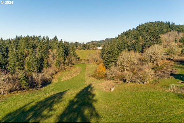 aerial view featuring a rural view