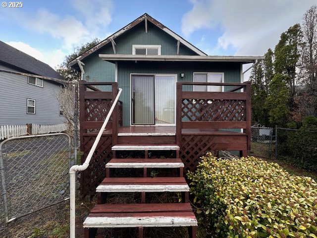 view of rear view of property