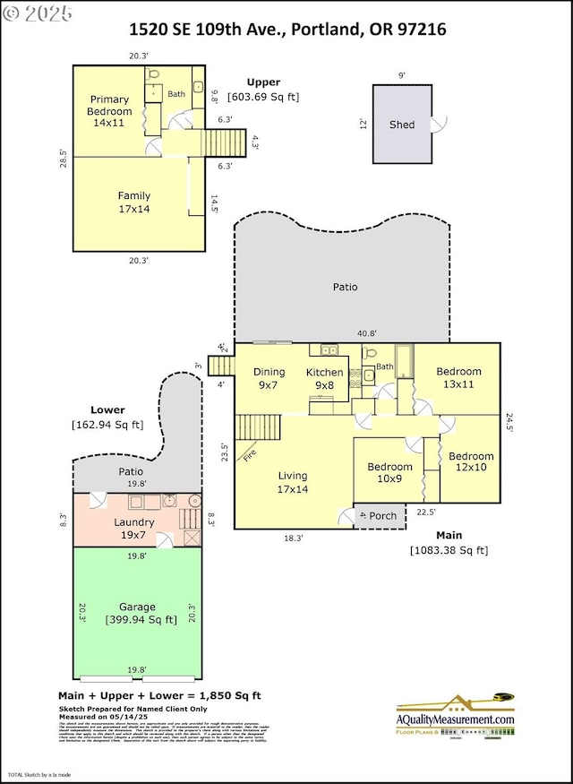 1520 SE 109th Ave, Portland, OR 97216 - property floor plan