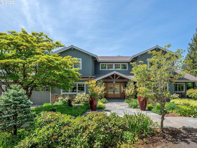 13615 NW Mason Hill Rd, North Plains, OR 97133 - craftsman house with french doors and stone siding