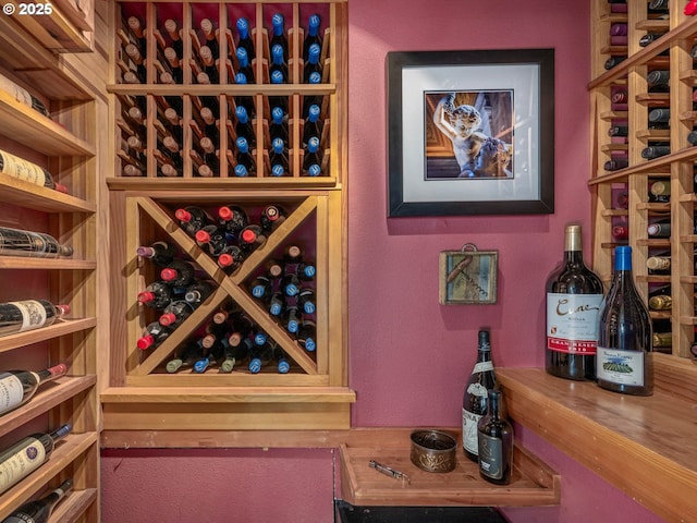 13615 NW Mason Hill Rd, North Plains, OR 97133 - wine cellar with a textured wall