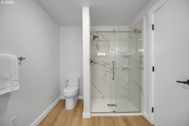 1111 SW Linneman Ave, Gresham, OR 97080 - bathroom with wood finished floors and a marble finish shower