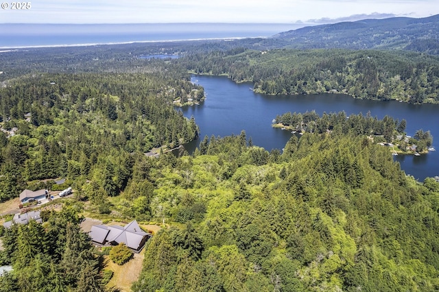 6154 View Rd, Florence, OR 97439 - drone / aerial view of a water and mountain view