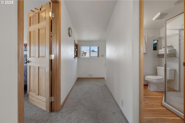 429 N Bridgeton Rd # 15, Portland, OR 97217 - corridor with baseboards and carpet floors