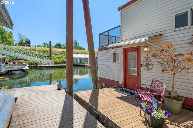 429 N Bridgeton Rd # 15, Portland, OR 97217 - dock area with a water view