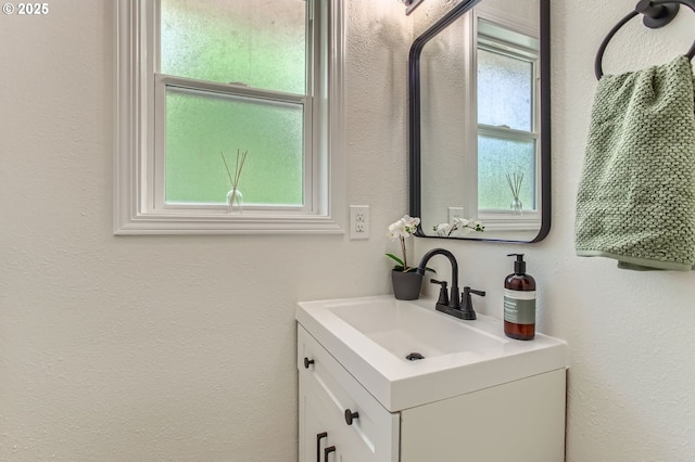 4080 SW 196th Ave, Beaverton, OR 97078 - bathroom with vanity and a textured wall