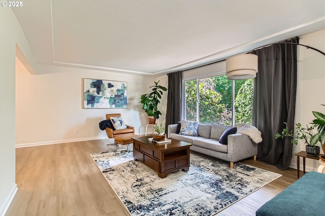 4080 SW 196th Ave, Beaverton, OR 97078 - living area featuring wood finished floors and baseboards