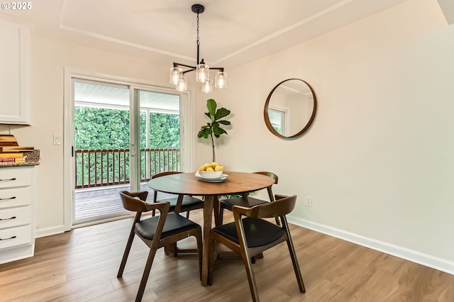 4080 SW 196th Ave, Beaverton, OR 97078 - dining room with a chandelier and light wood-style floors