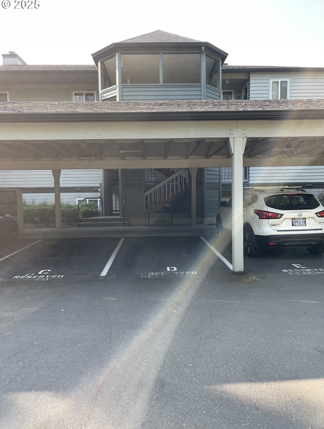 4970 S Landing Dr Unit 302, Portland, OR 97239 - view of covered parking lot