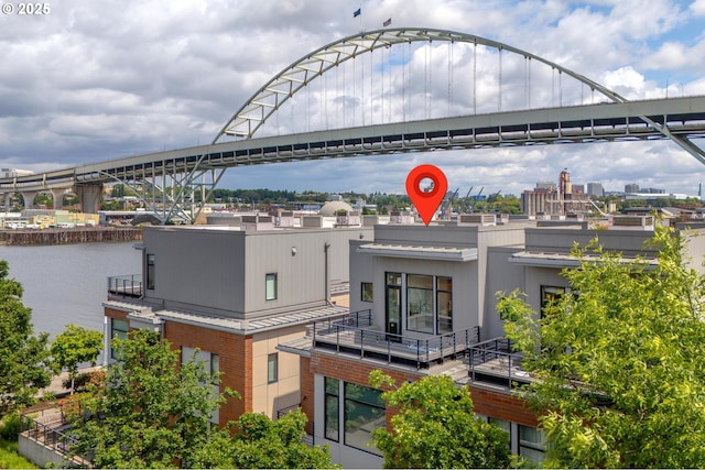 1634 NW Riverscape St, Portland, OR 97209 - water view with a notable bridge