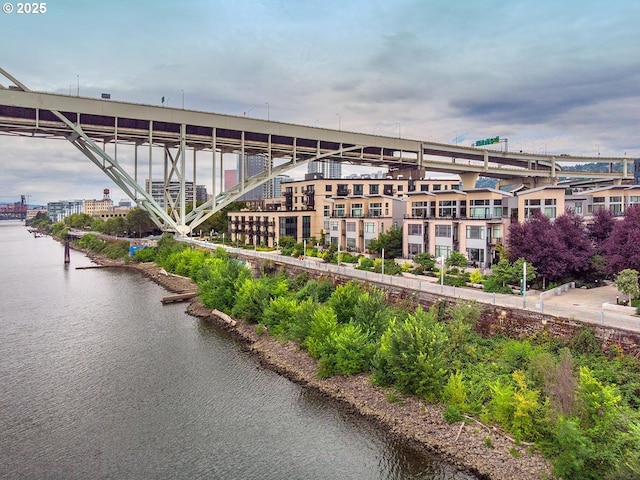 1634 NW Riverscape St, Portland, OR 97209 - view of property featuring a water view