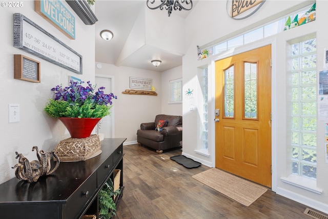 461 Home Ct, Rockaway Beach, OR 97136 - entrance foyer featuring dark wood-style floors