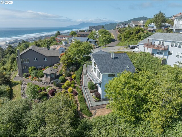 461 Home Ct, Rockaway Beach, OR 97136 - aerial perspective of suburban area with a large body of water