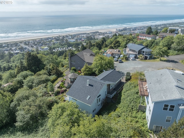 461 Home Ct, Rockaway Beach, OR 97136 - aerial perspective of suburban area with waterfront with a beach