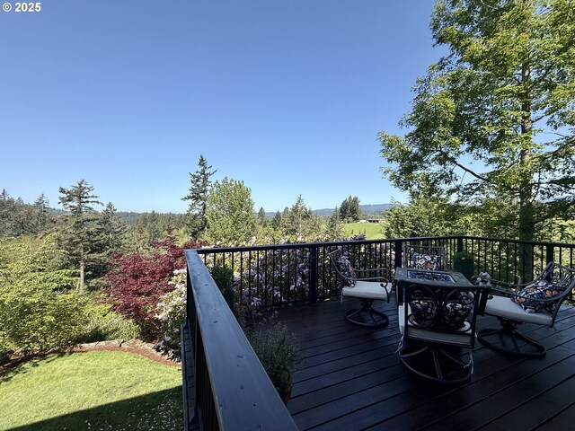 4119 Forest View Dr, Washougal, WA 98671 - view of wooden terrace
