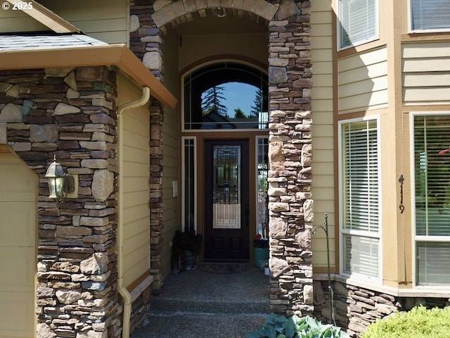 4119 Forest View Dr, Washougal, WA 98671 - view of exterior entry with stone siding