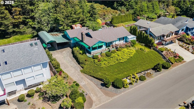 705 Prefontaine Dr, Coos Bay, OR 97420 - aerial view of property and surrounding area