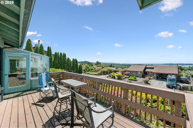 705 Prefontaine Dr, Coos Bay, OR 97420 - view of wooden deck