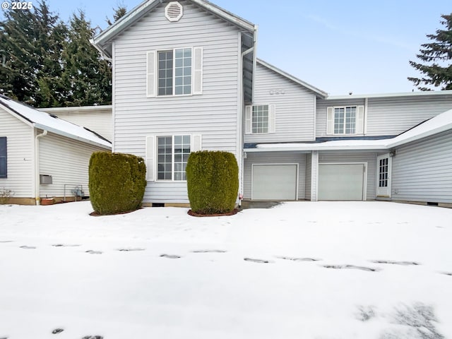 view of front facade with an attached garage