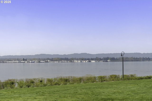 5401 SE Scenic Ln Unit 101, Vancouver, WA 98661 - water view featuring a mountain backdrop