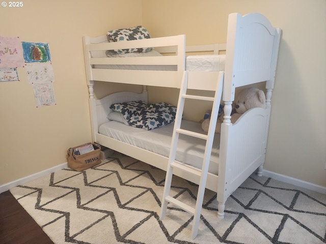 bedroom with baseboards