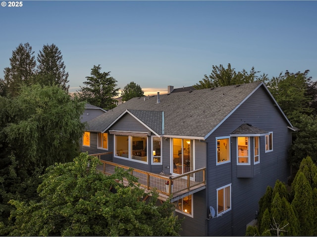 16117 SE Goosehollow Dr, Damascus, OR 97089 - back of house featuring a shingled roof