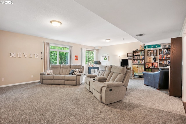 16117 SE Goosehollow Dr, Damascus, OR 97089 - living room featuring carpet floors and baseboards