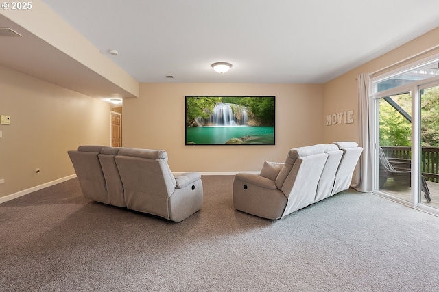 16117 SE Goosehollow Dr, Damascus, OR 97089 - carpeted home theater room featuring baseboards