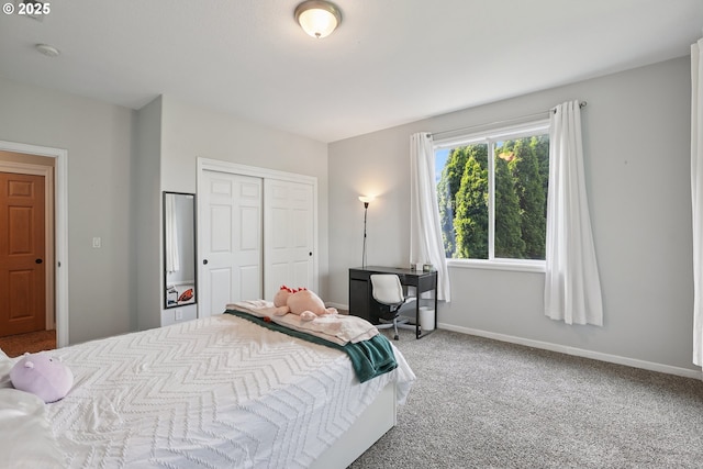 16117 SE Goosehollow Dr, Damascus, OR 97089 - carpeted bedroom featuring a closet and baseboards