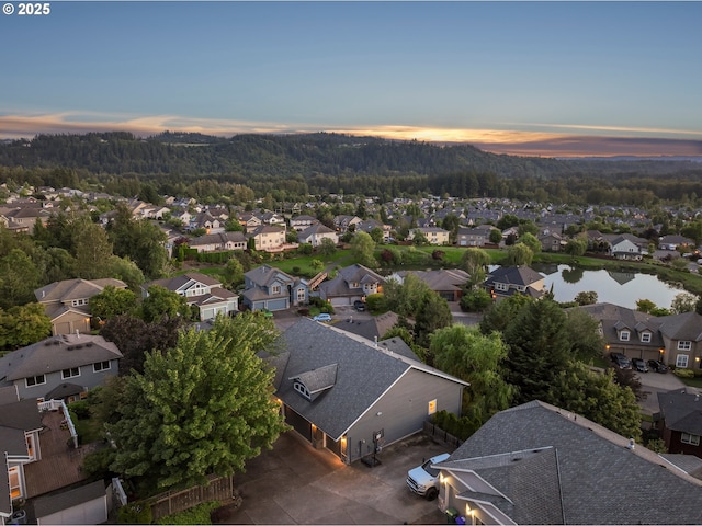 16117 SE Goosehollow Dr, Damascus, OR 97089 - aerial view of residential area featuring a heavily wooded area and a large body of water