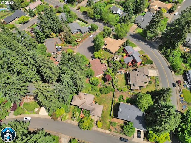 aerial perspective of suburban area
