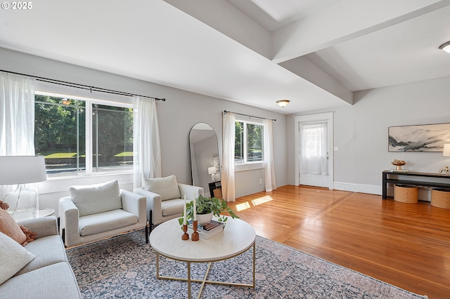 7315 N Smith St, Portland, OR 97203 - living room featuring light wood-type flooring and baseboards