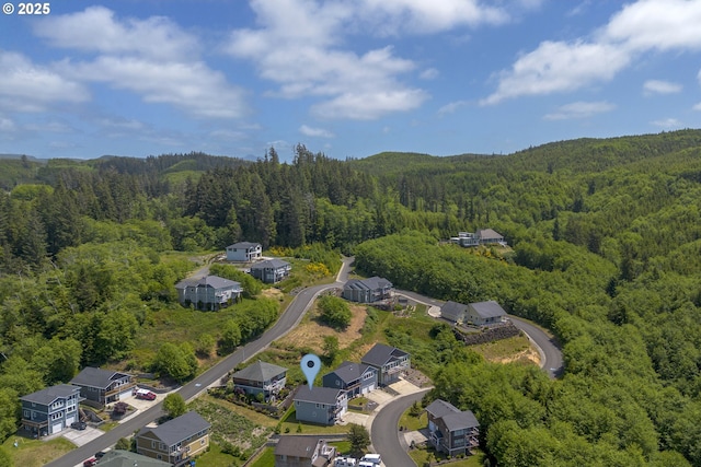 2343 N Fork Rd, Seaside, OR 97138 - aerial view of residential area featuring a forest
