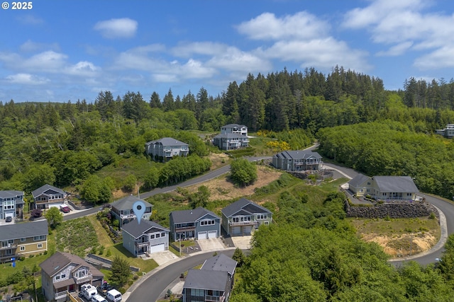 2343 N Fork Rd, Seaside, OR 97138 - aerial view of residential area with a forest