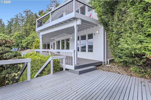 view of deck