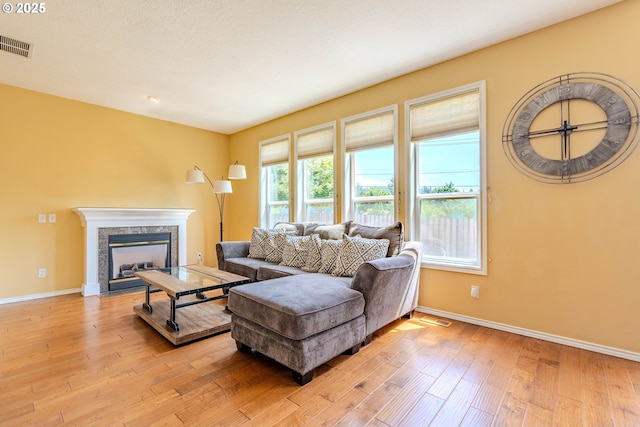 308 SW 38th Loop, Gresham, OR 97080 - living area featuring light wood-style flooring and a fireplace