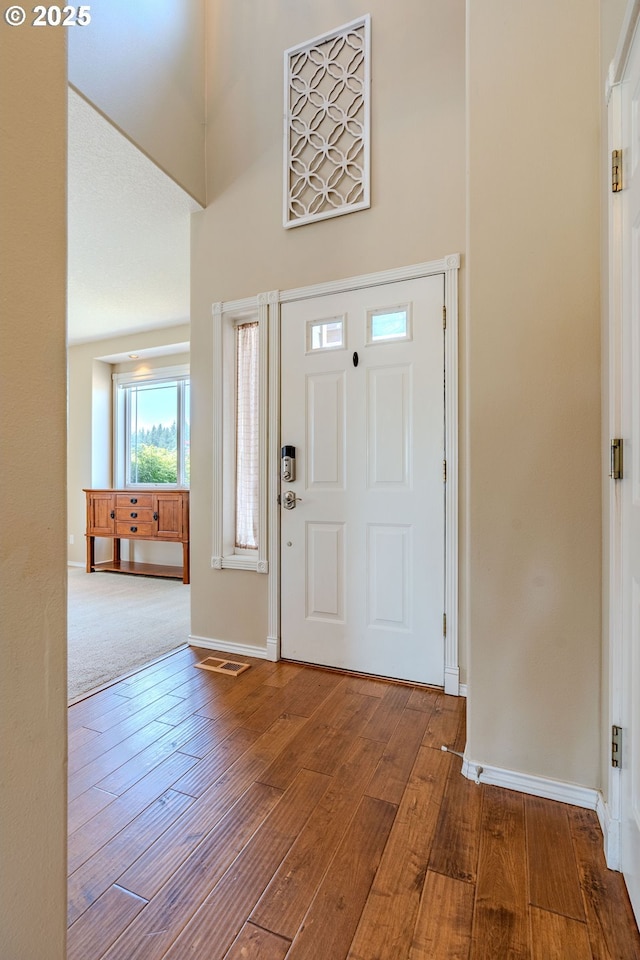 308 SW 38th Loop, Gresham, OR 97080 - foyer entrance with hardwood / wood-style flooring and a high ceiling