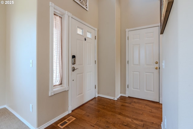 308 SW 38th Loop, Gresham, OR 97080 - entrance foyer with dark wood-type flooring and baseboards