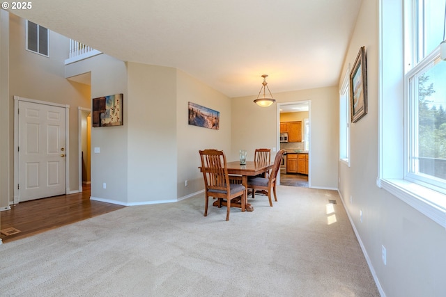 308 SW 38th Loop, Gresham, OR 97080 - dining space featuring light carpet and baseboards