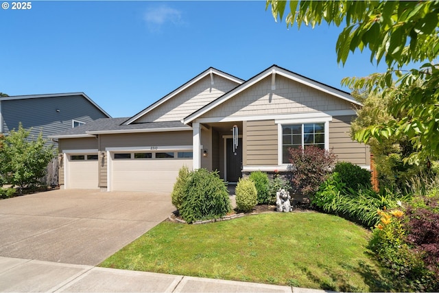 2310 S Heather St, Cornelius, OR 97113 - view of front of house featuring an attached garage, concrete driveway, and a front lawn