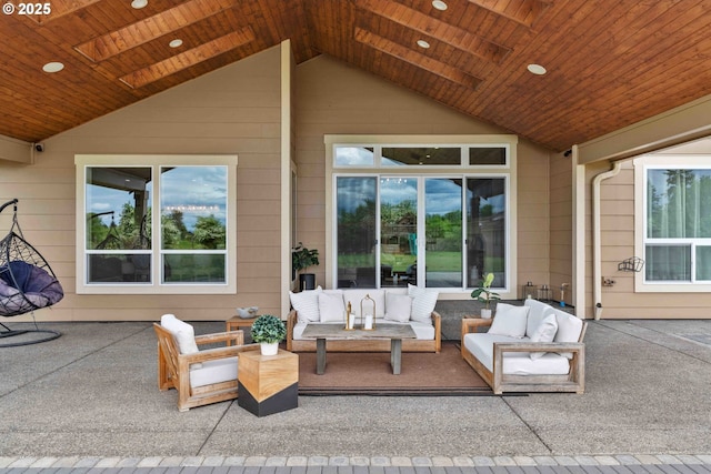 10704 NE 189th St, Battle Ground, WA 98604 - view of patio / terrace with an outdoor hangout area