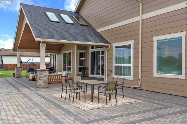 10704 NE 189th St, Battle Ground, WA 98604 - wooden deck featuring a patio and outdoor dining area