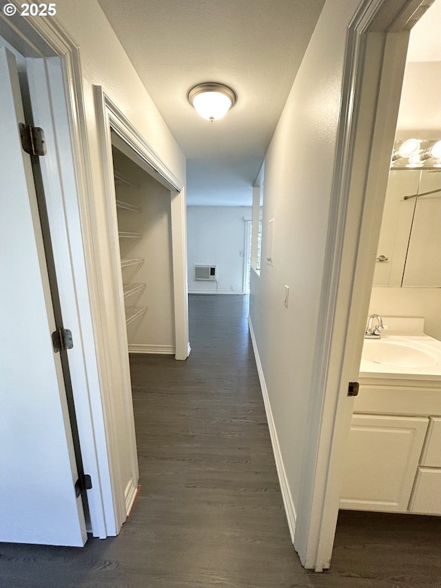 200 SW Florence Ave Unit I 14, Gresham, OR 97080 - corridor with a sink and dark wood-type flooring