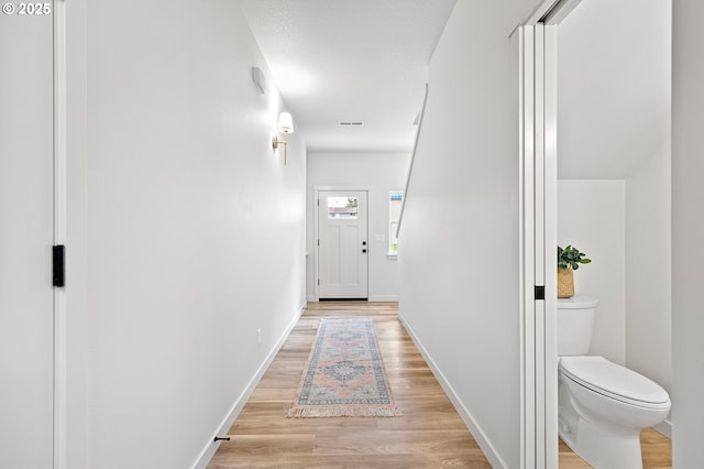 88104 7th St, Veneta, OR 97487 - hall with light wood-style floors and baseboards