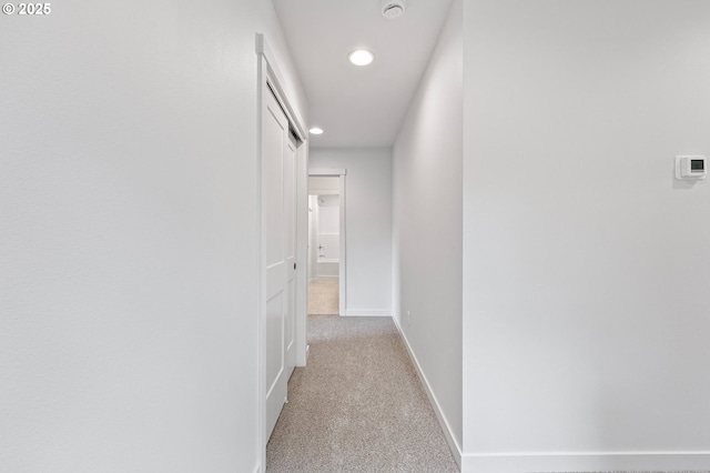 88104 7th St, Veneta, OR 97487 - hallway with recessed lighting, carpet, and baseboards