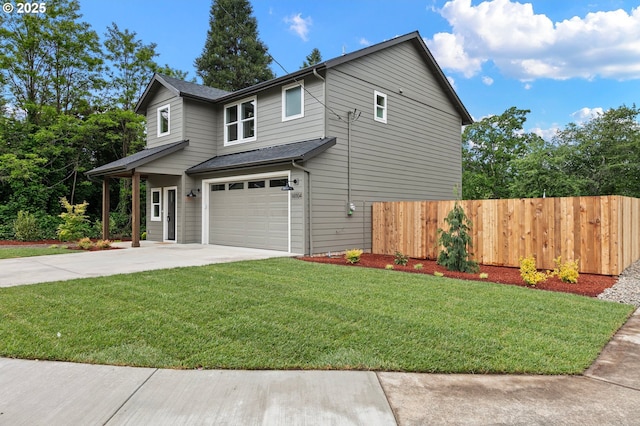 88104 7th St, Veneta, OR 97487 - view of front of house featuring driveway and an attached garage