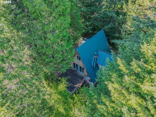 48395 High Leah Dr, Oakridge, OR 97463 - aerial view of property and surrounding area