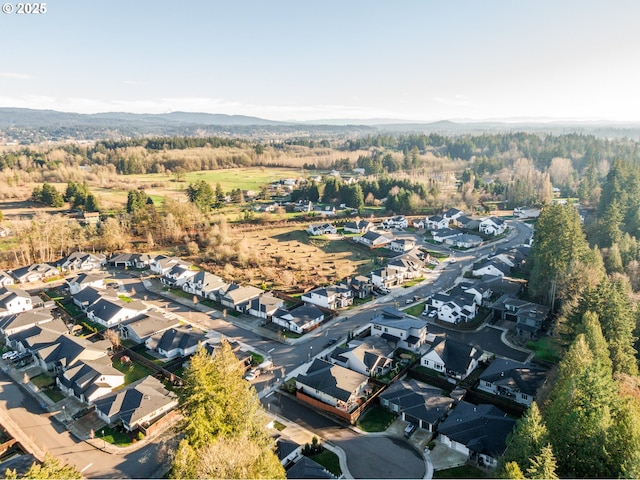 aerial view featuring a residential view