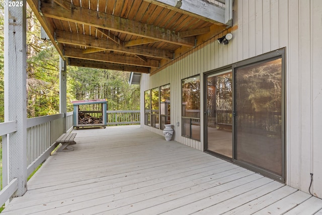 39402 NE 211th Ave, Amboy, WA 98601 - view of wooden terrace
