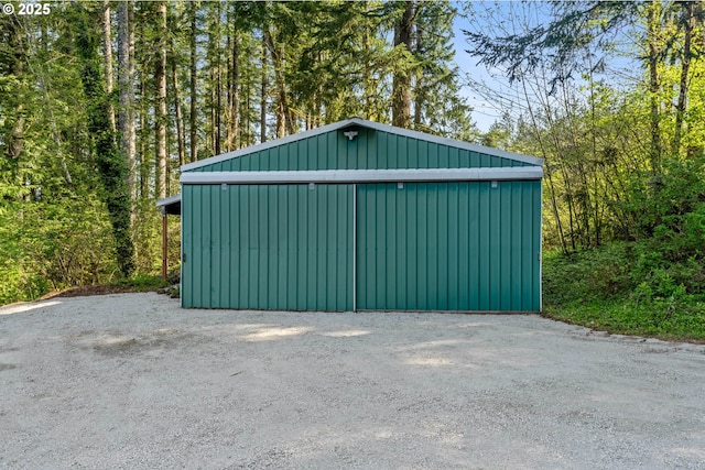39402 NE 211th Ave, Amboy, WA 98601 - view of outdoor structure featuring an outdoor structure and a forest view